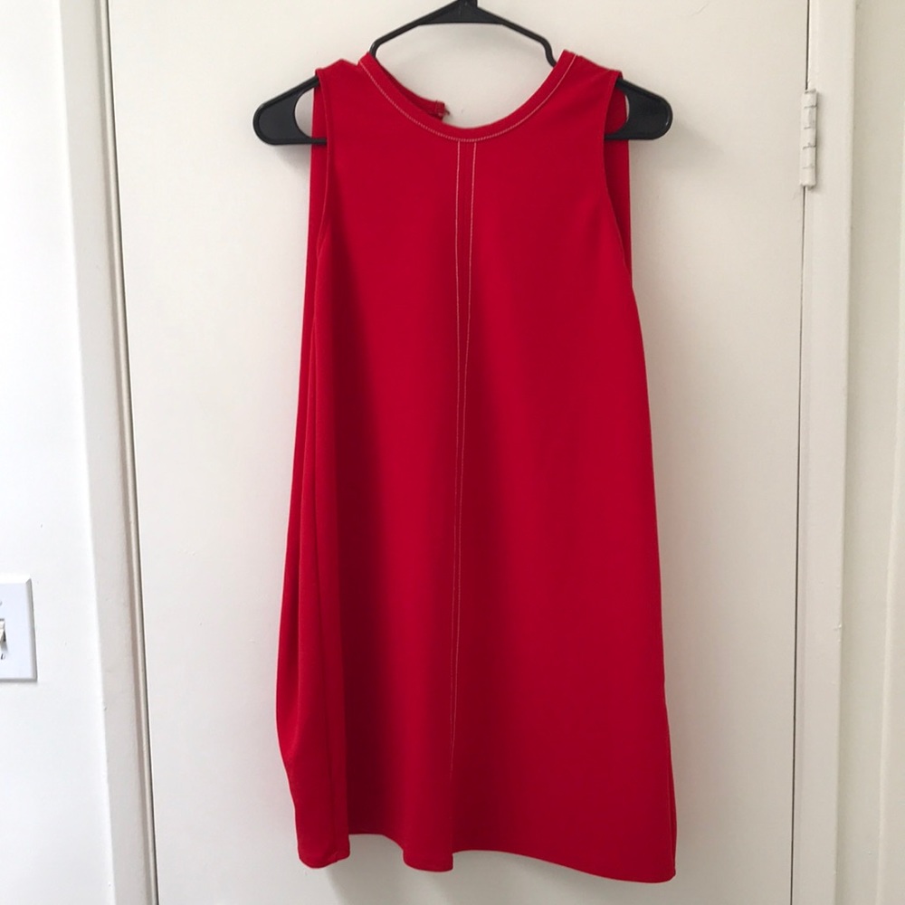 ZARA Red Shift Mini Dress Size M